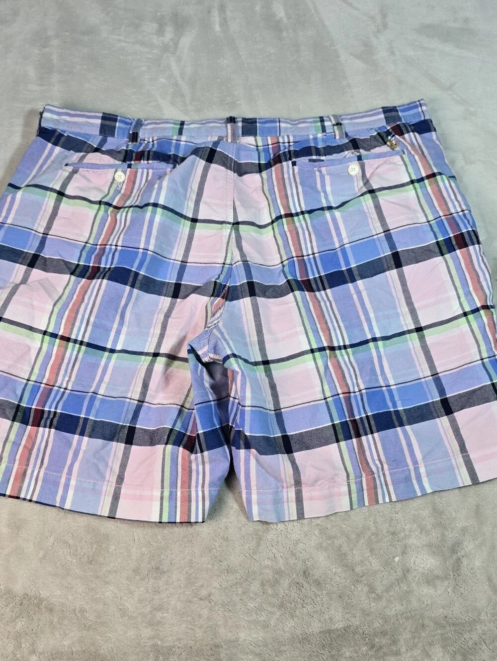Polo Ralph Lauren Classic Plaid Shorts Mens 42  9” Inseam Colorful Preppy